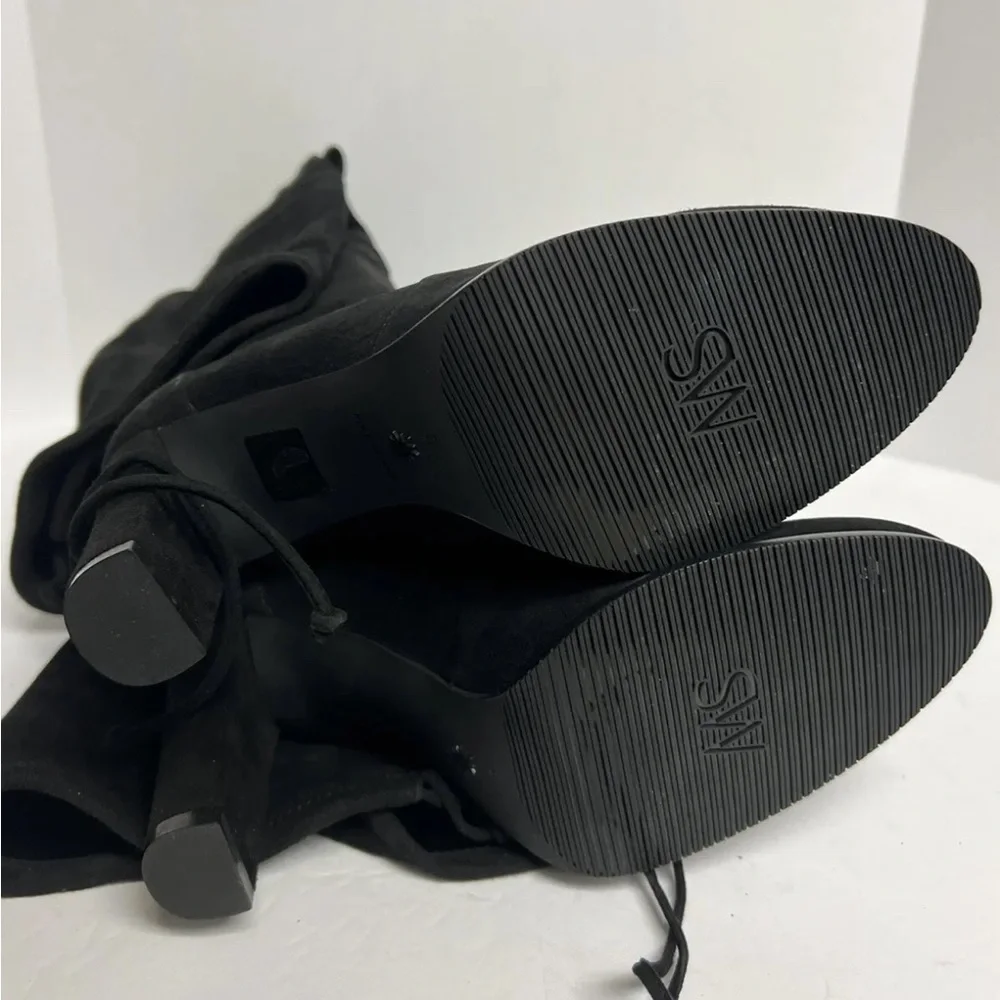 Stuart Weitzman Womens Highland Boot Black Suede 9 M(B)